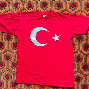 MAKE OFFER! Men's T-shirt Tee Shirt Turkey Souvenir Crescent Star Türkiye Med.